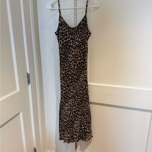 Reformation leopard maxi dress. New without tags.